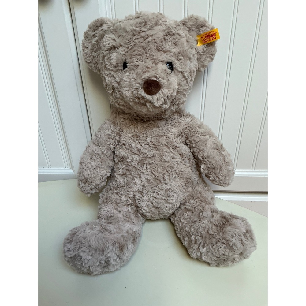 Steiff Honey Teddy Bear Soft Cuddly Friends Grey Plush 113437 15" NWT